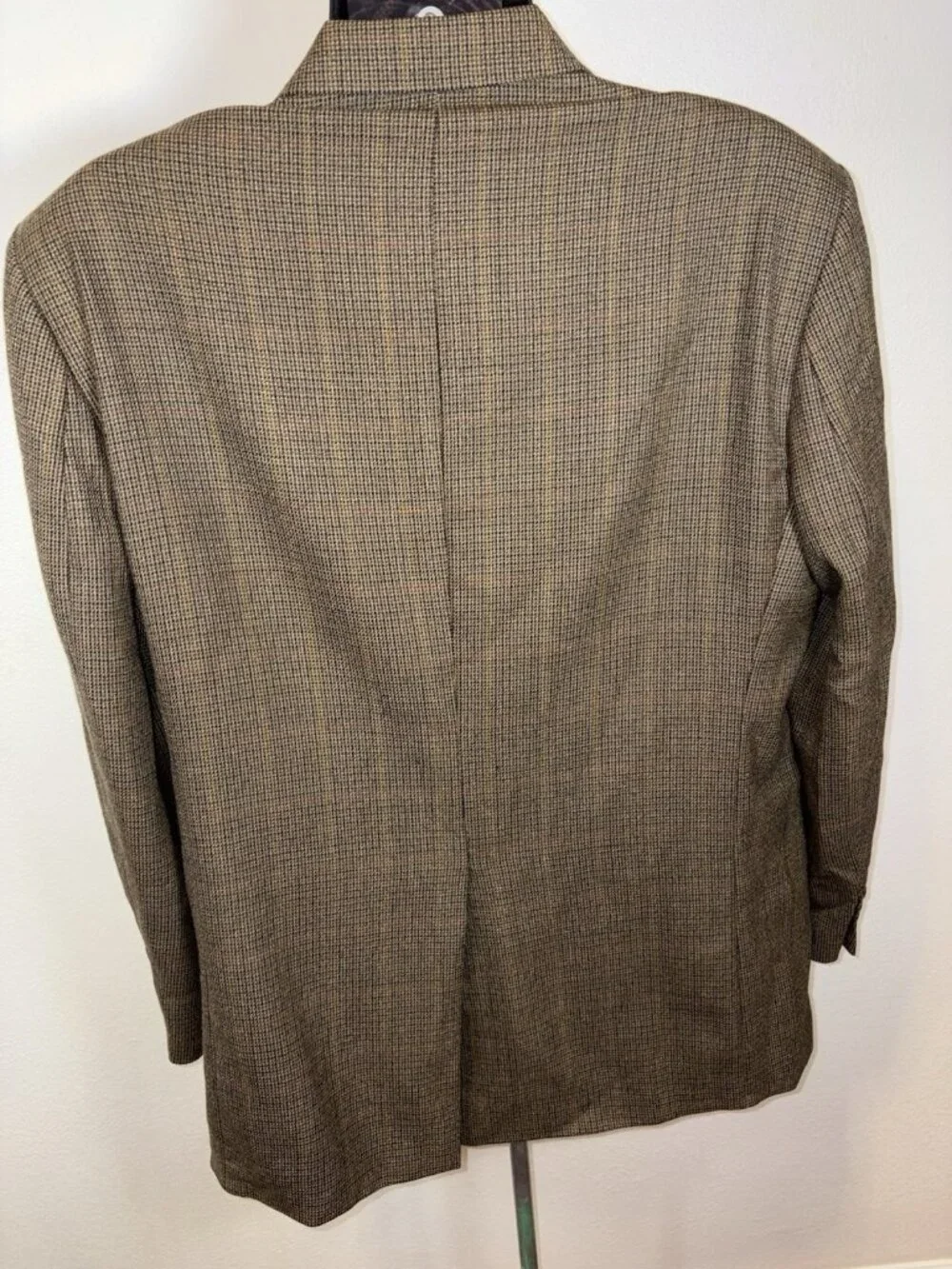 Izod Woolmark Hounds Tooth 100% Wool Blazer Sport Coat Men 43 Regular